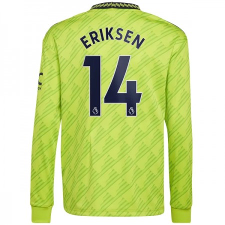 Jalkapallo Pelipaidat/Peliasut Manchester United Eriksen 14 Kolmaspelipaita 2022-23 Pitkähihainen